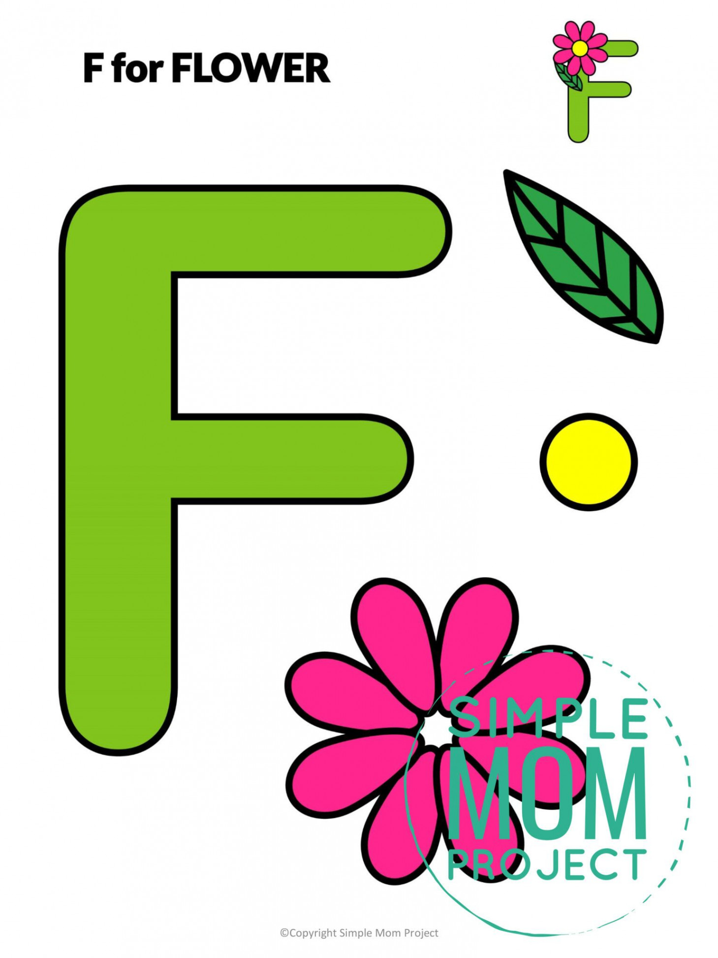 Free Printable Letter F Craft Template  Letter f craft, Letter a