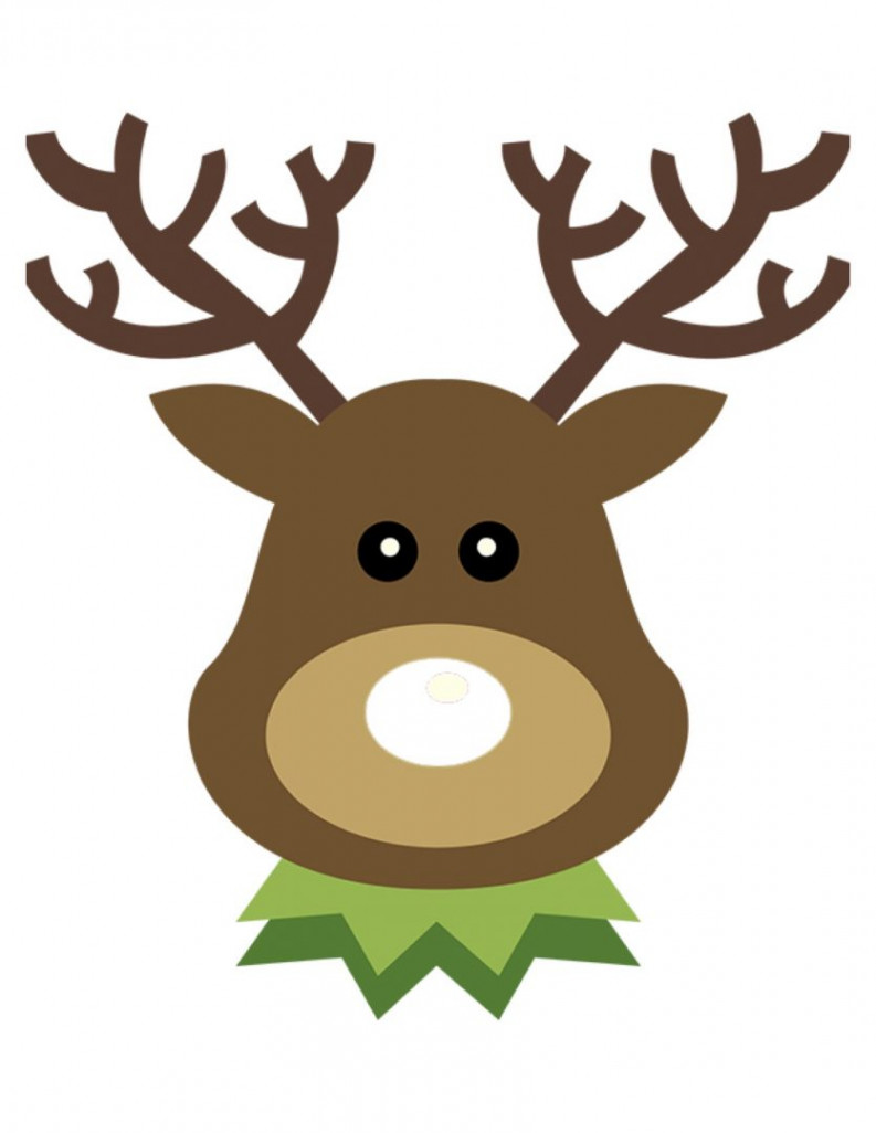 Free Printable Pin the Nose on Rudolph Christmas Game - Always