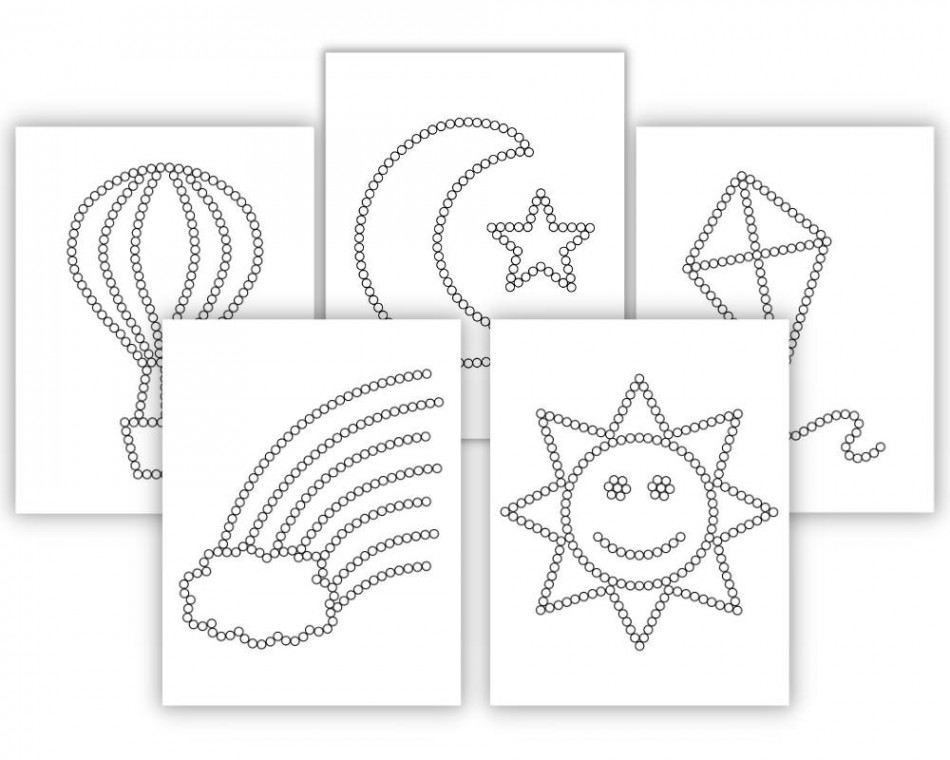 Free Printable Q-Tip Colouring Templates - The Craft-at-Home Family