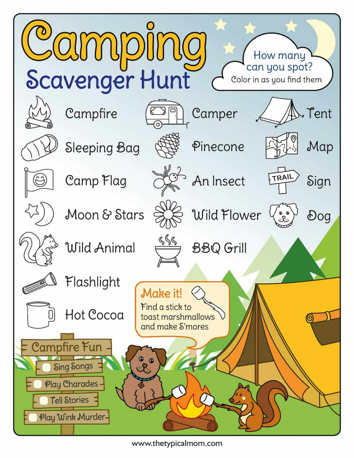 Free Printable Scavenger Hunt Clues and Games for Kids