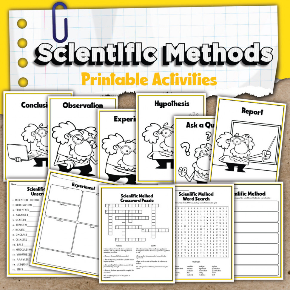 Free Printable Scientific Method Worksheets - Hess Un-Academy