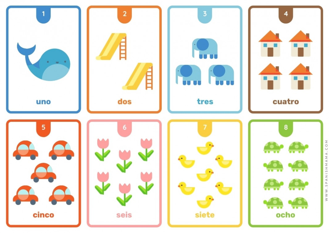 Free Printable Spanish Flashcards For Kids (and posters