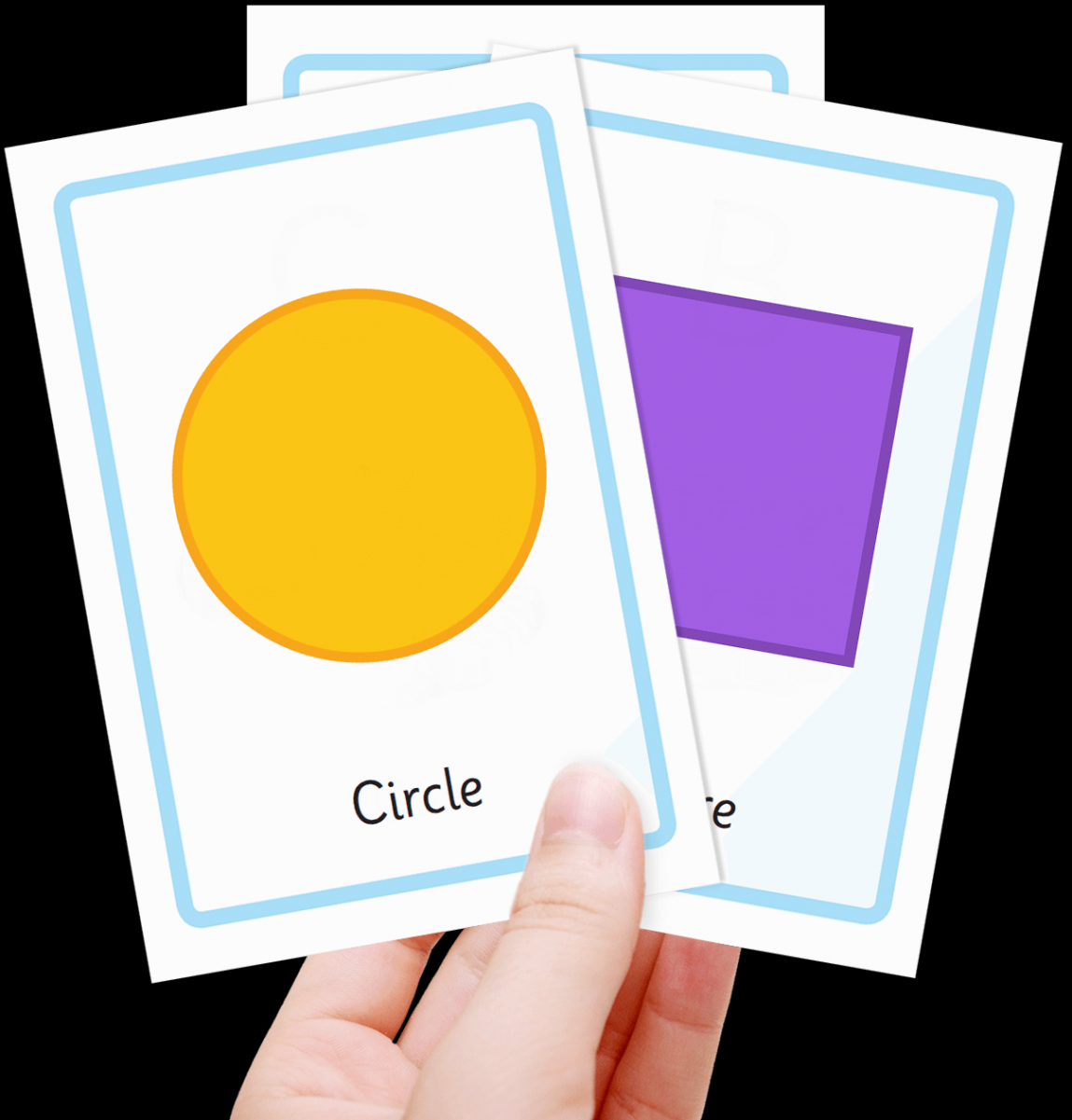 Free shape flashcards for kids - Totcards