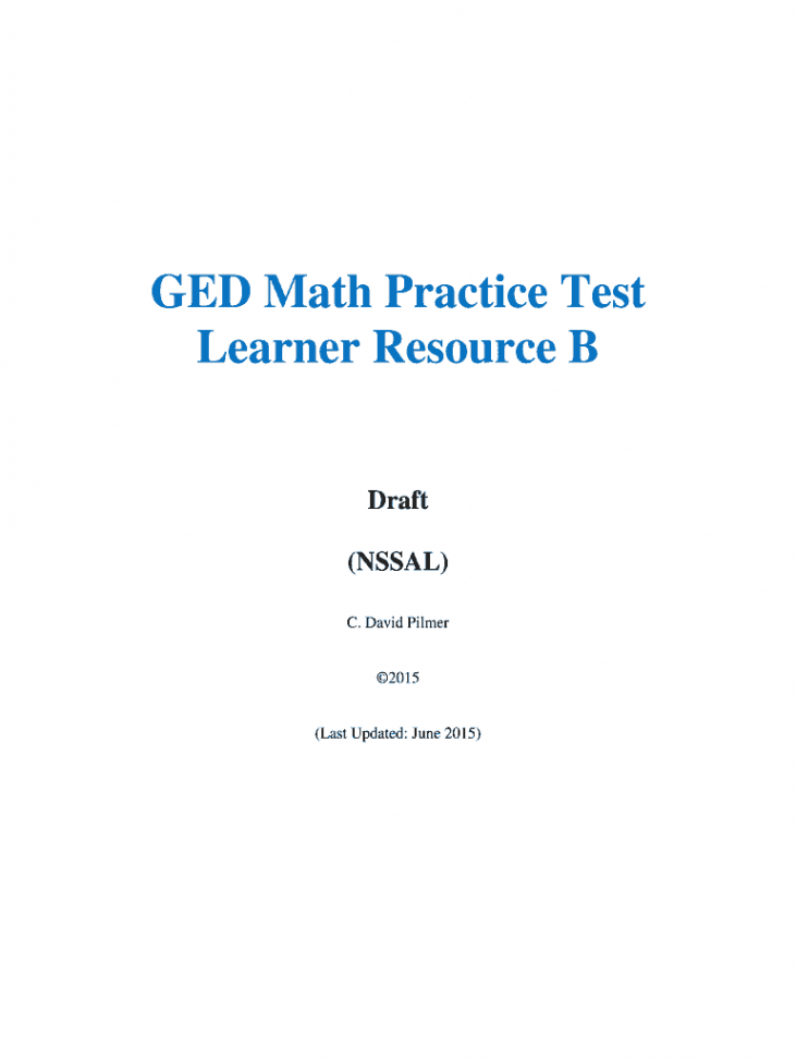 Ged Math Practice Test And Answers Pdf - Fill Online, Printable