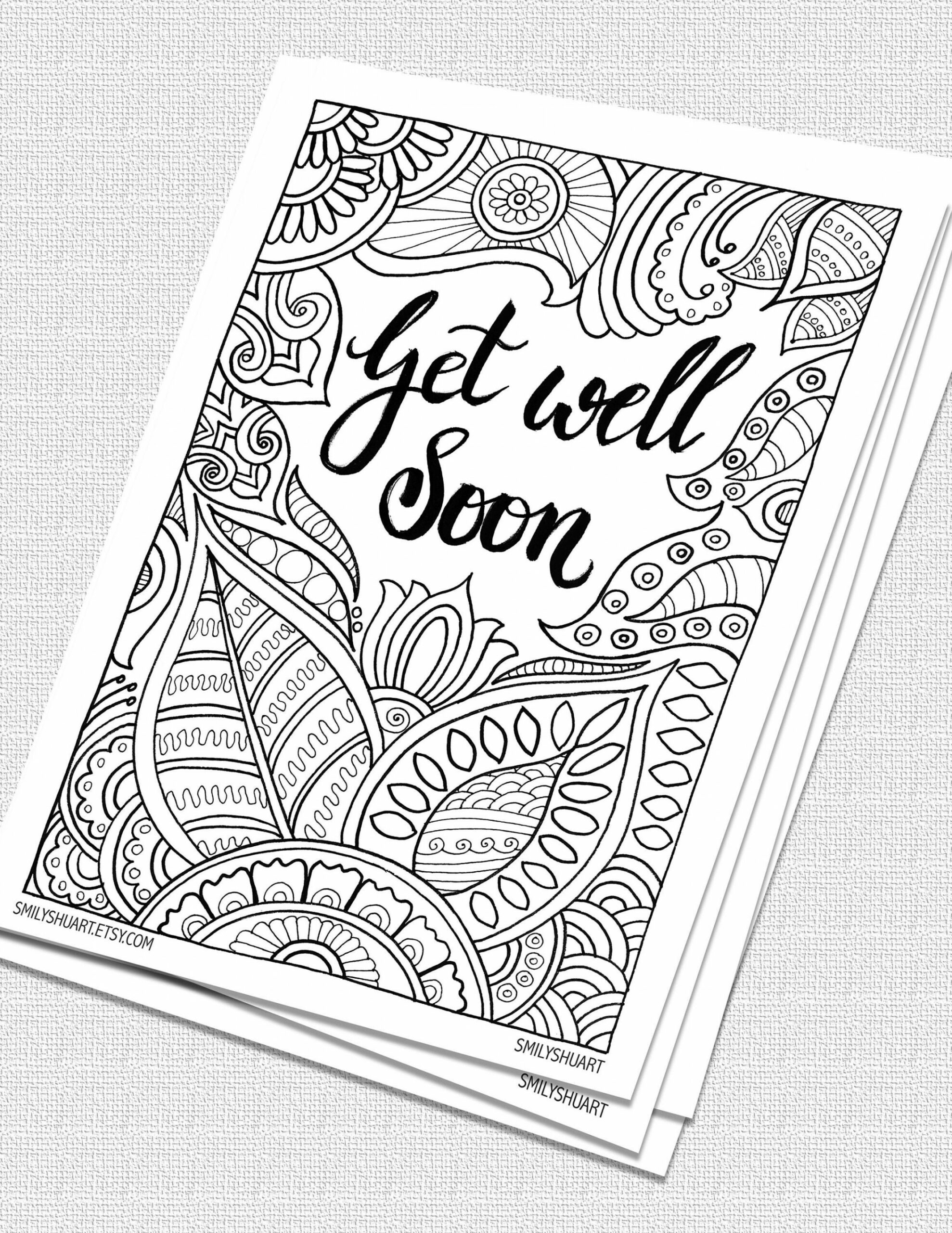 Get Well Soon Instant Download Printable Motivational - Etsy