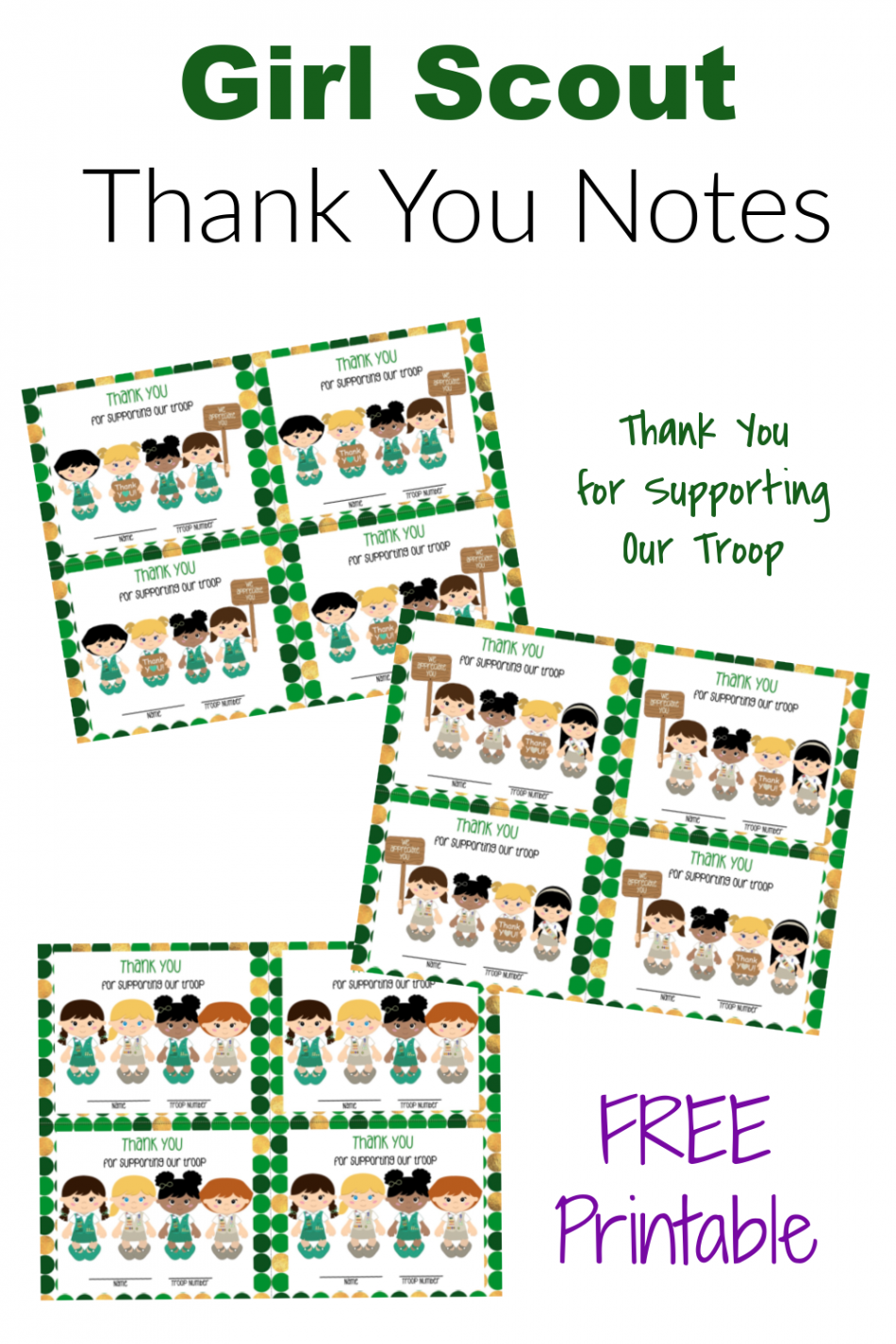 Girl Scout Thank You Notes - The Activity Mom