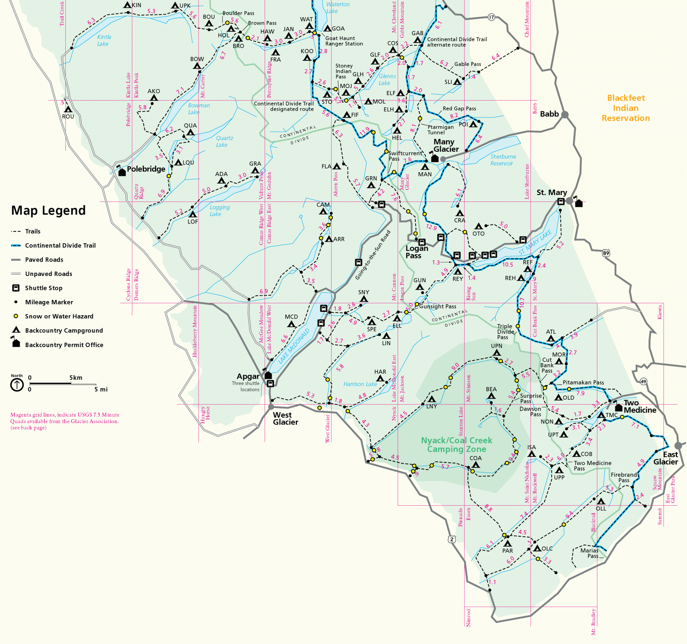 Glacier Maps  NPMaps.com - just free maps, period.