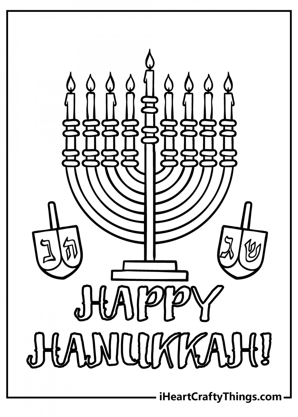 Hanukkah Coloring Pages (% Free Printables)