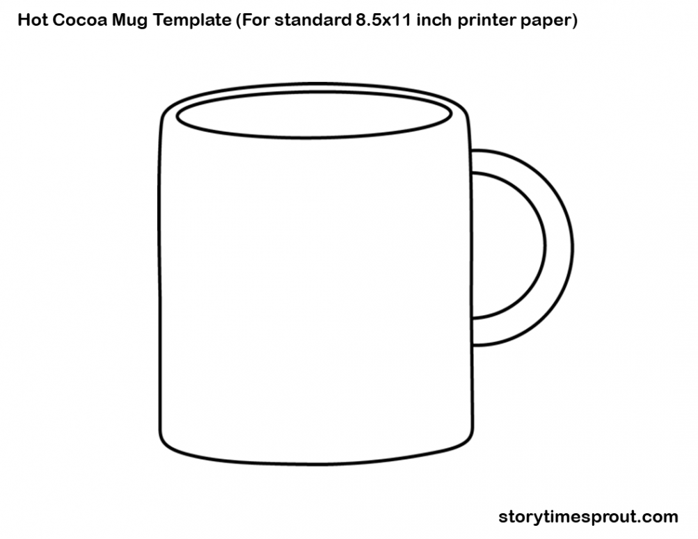 Hot Chocolate Mug Template Printable - Printable Templates Free