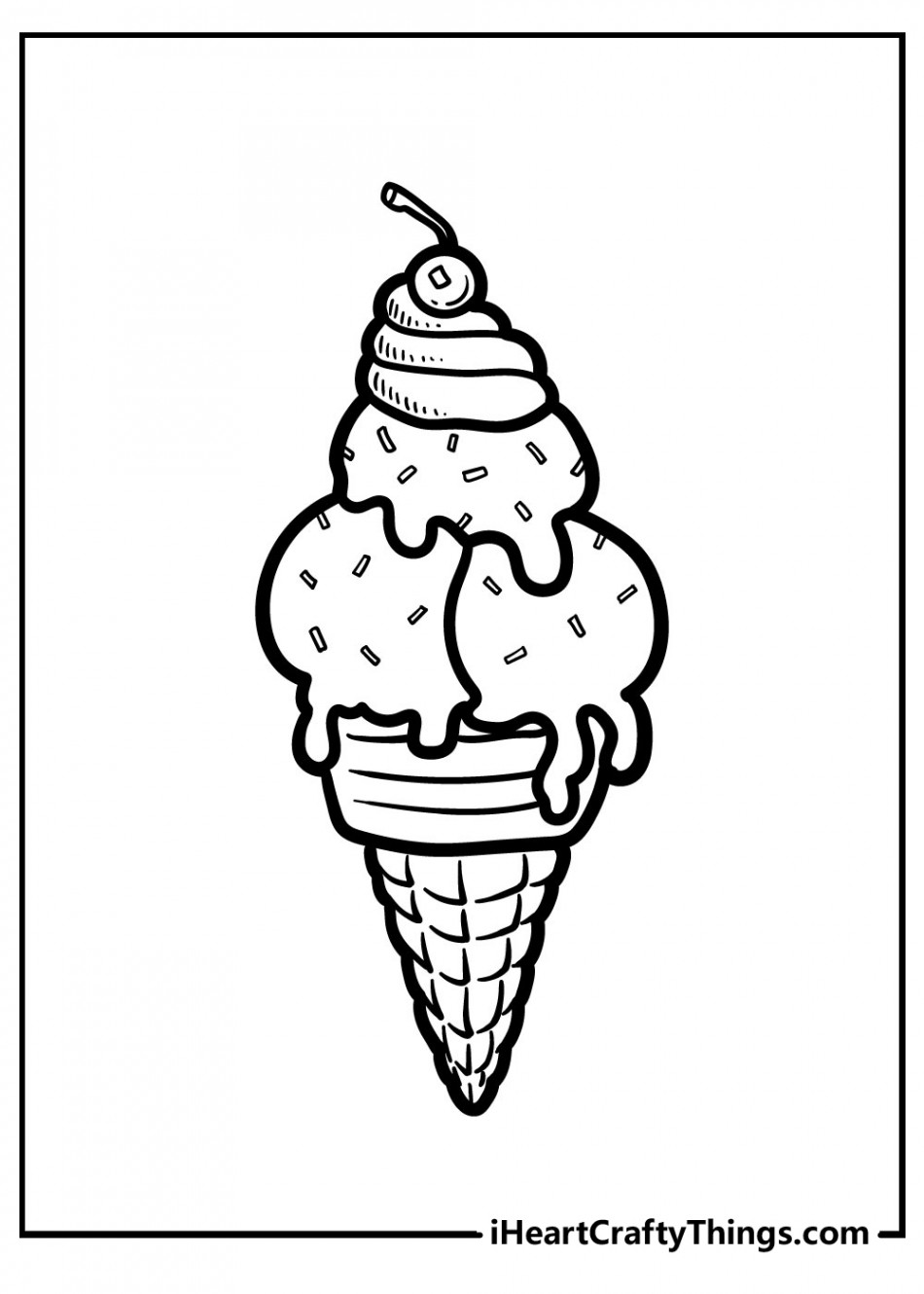 Ice Cream Coloring Pages (% Free Printables)