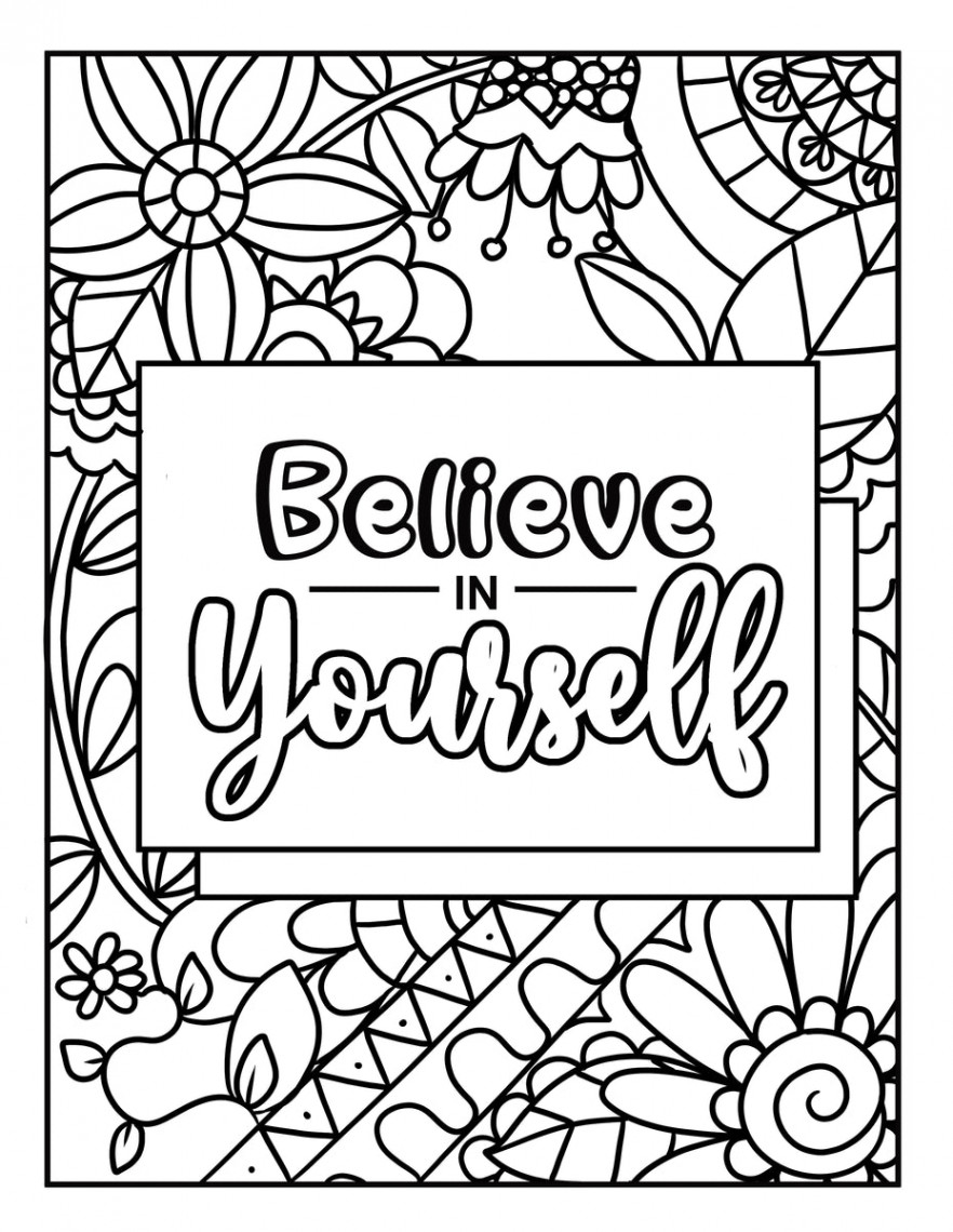 Inspirational Quote Coloring Pages ( Pages)