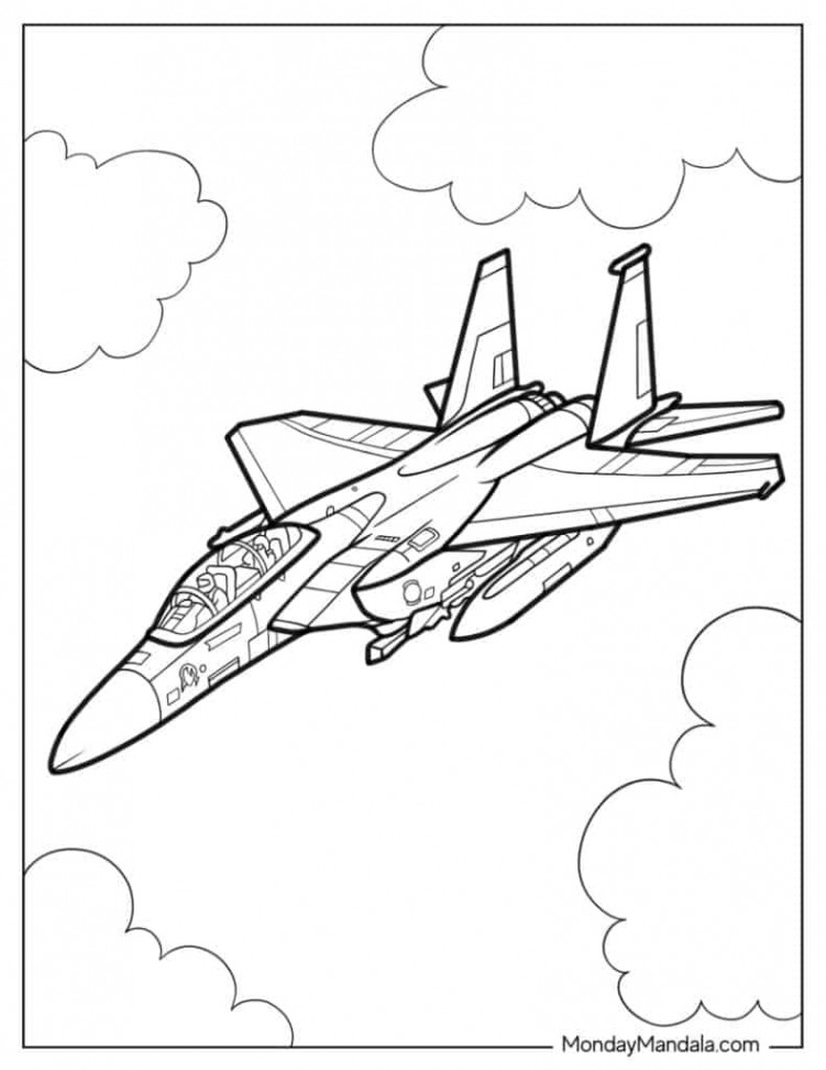 Jet Coloring Pages (Free PDF Printables)