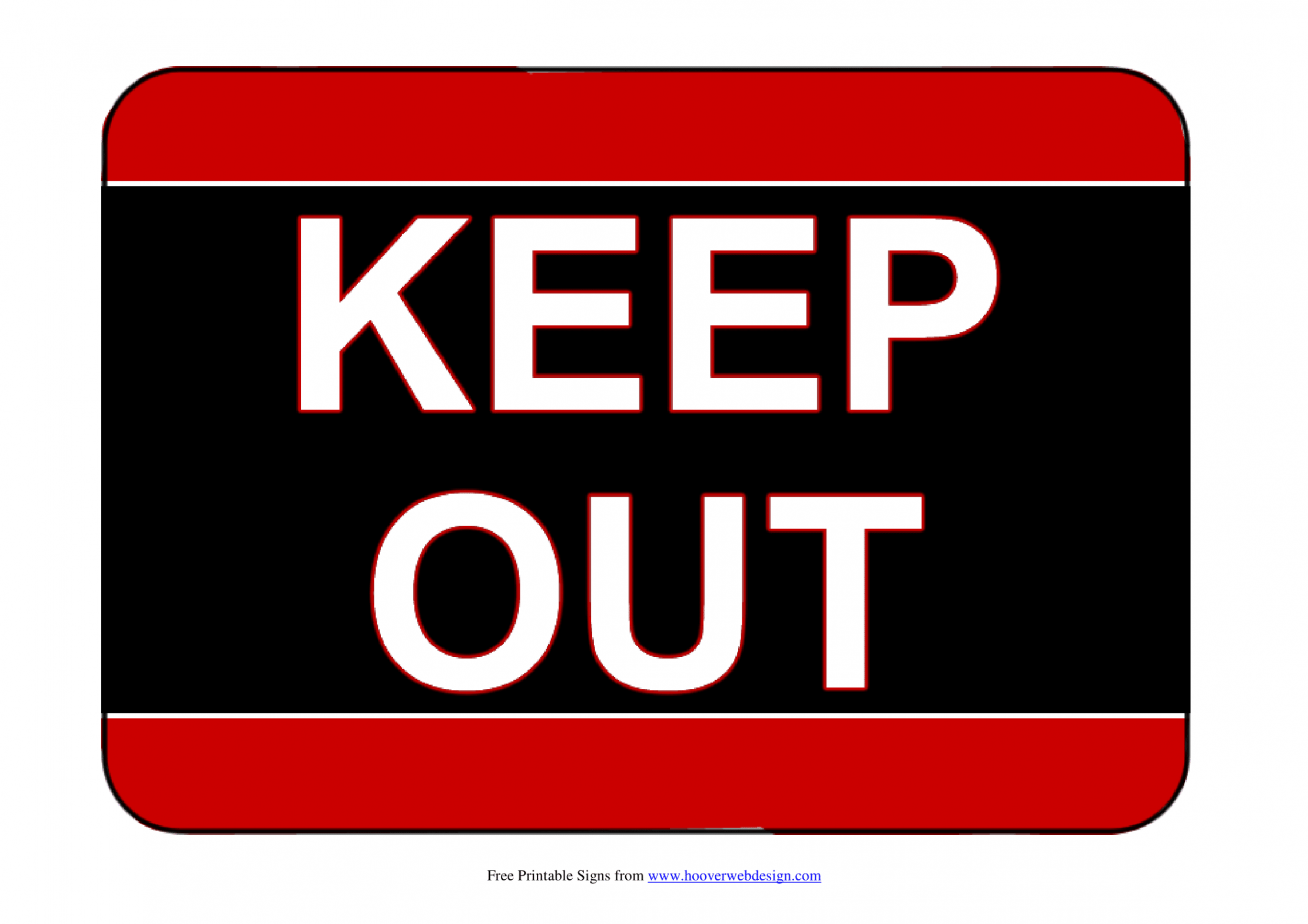 Keep Out Signs  Poster Template