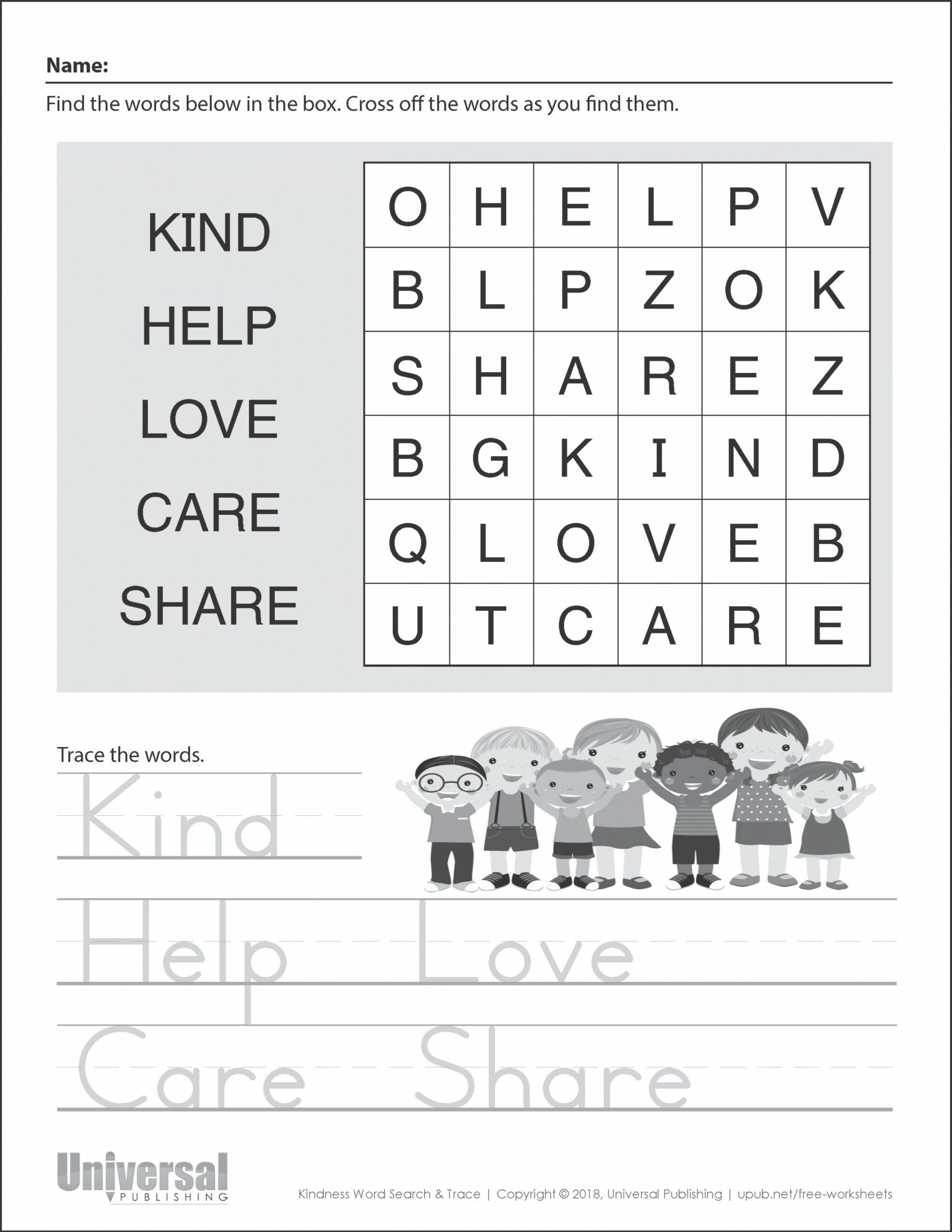 Kindness Activities  Free Printables - Universal Publishing