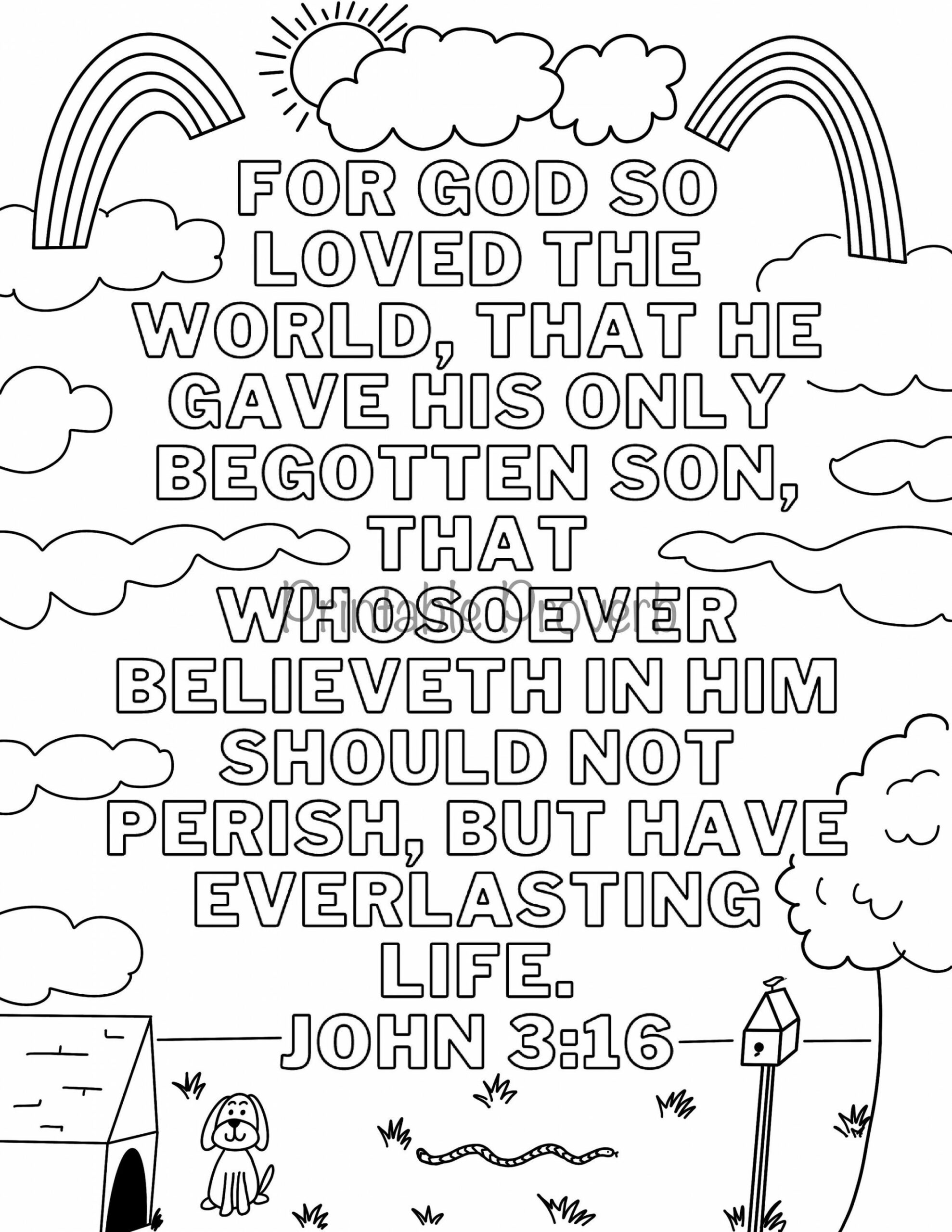 KJV Bible Verse Coloring Sheets Verse Memorization - Etsy New Zealand