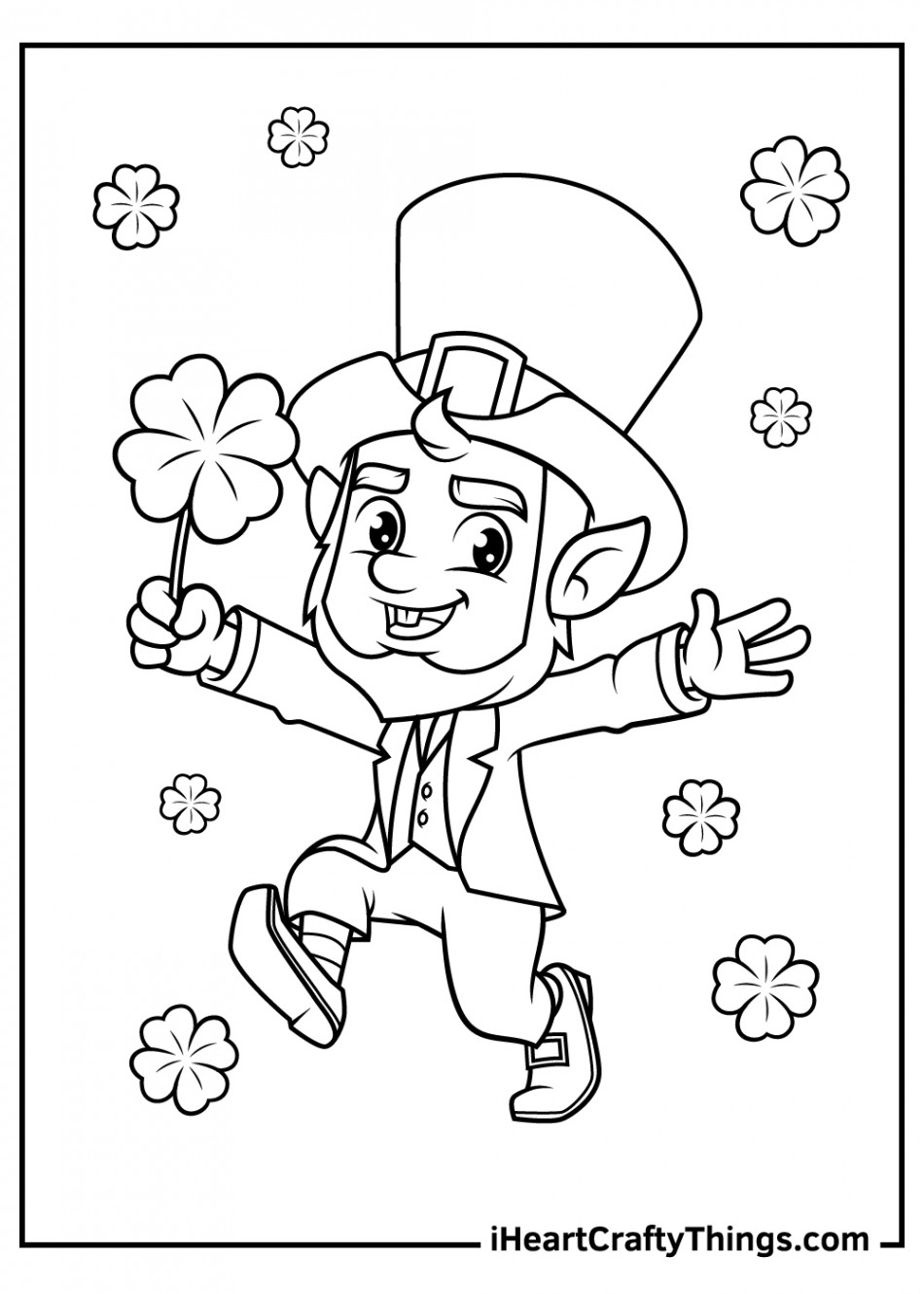 Leprechaun Coloring Pages (Updated )