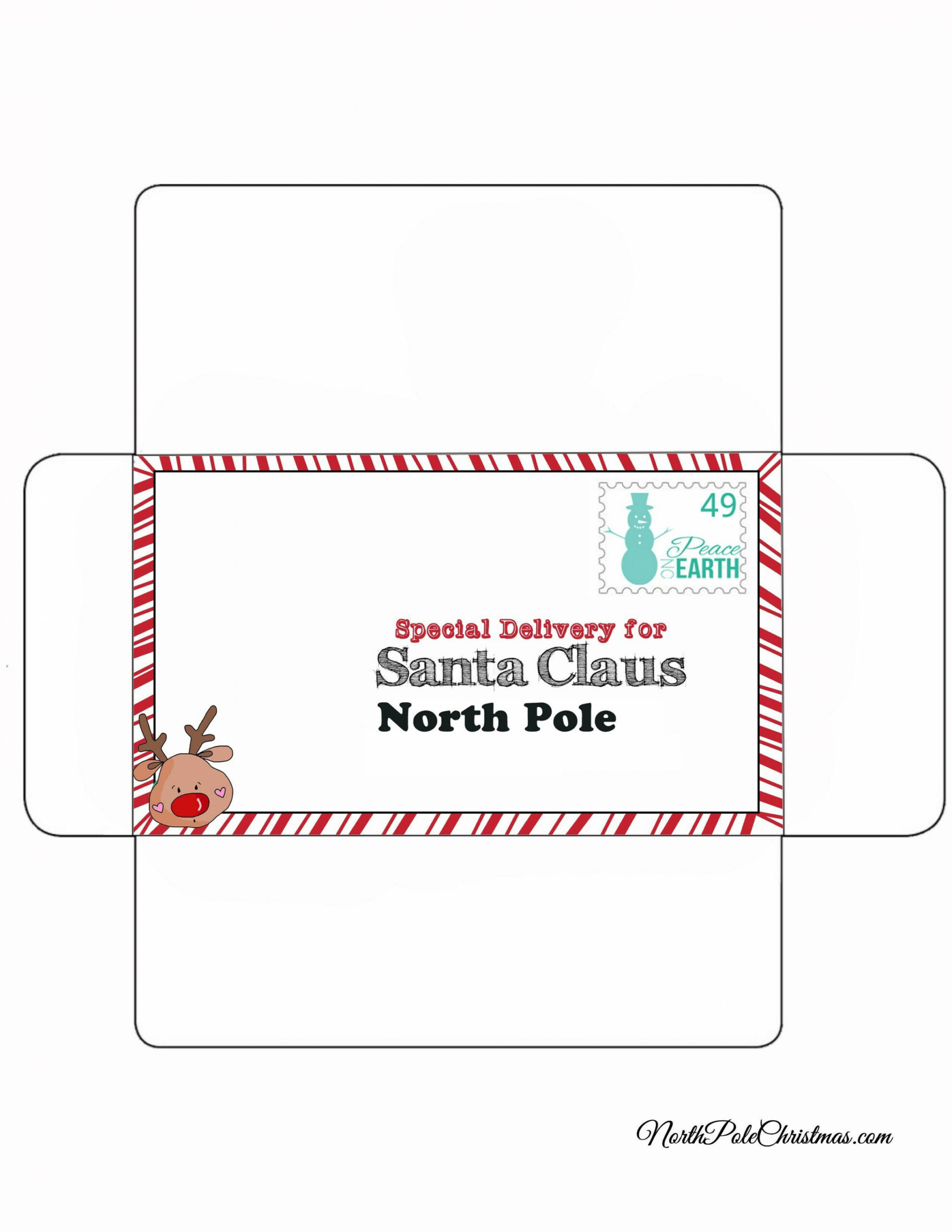 Letter to Santa Printable Envelope - Special Delivery to Santa