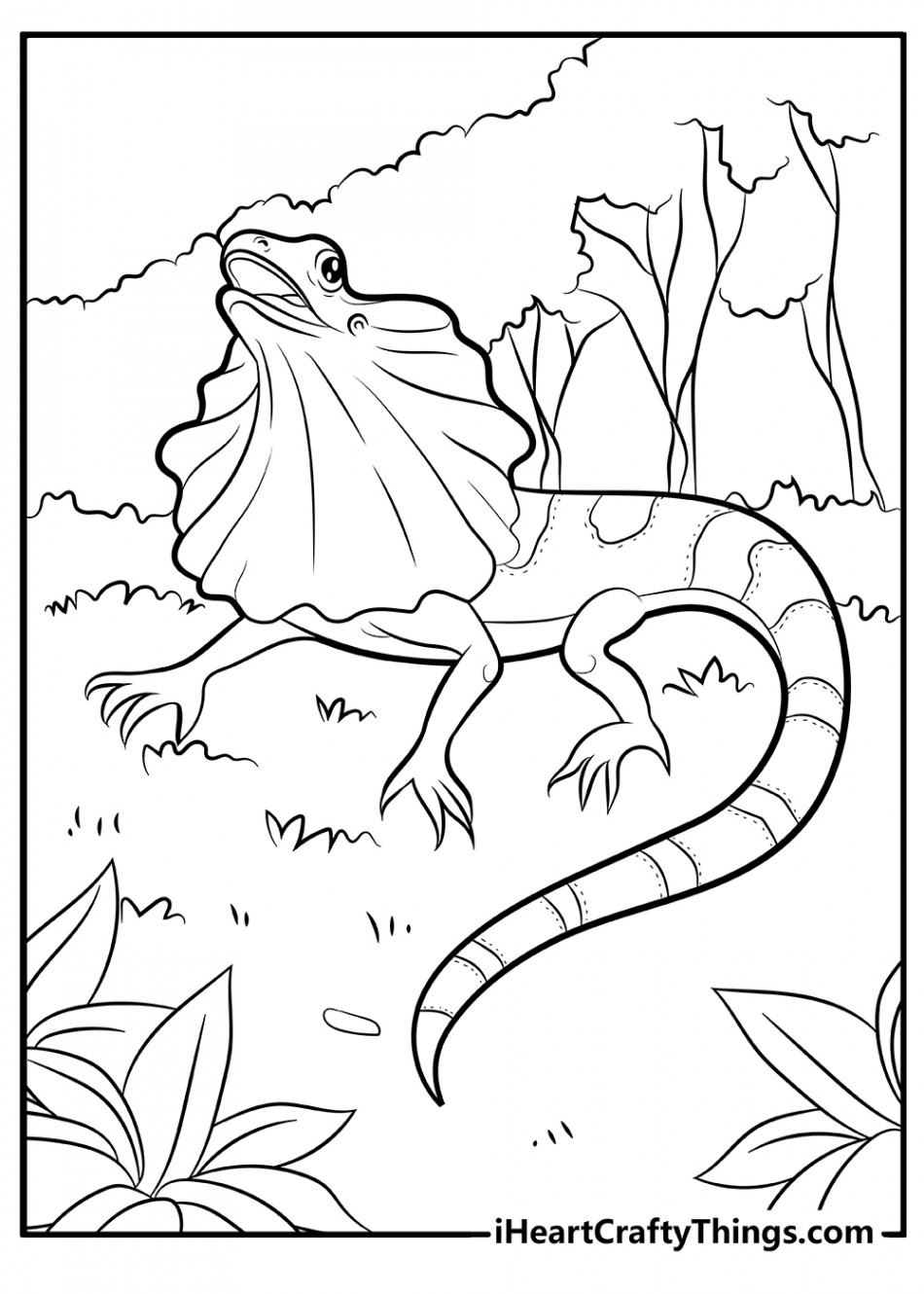 Lizard Coloring Pages (% Free Printables)