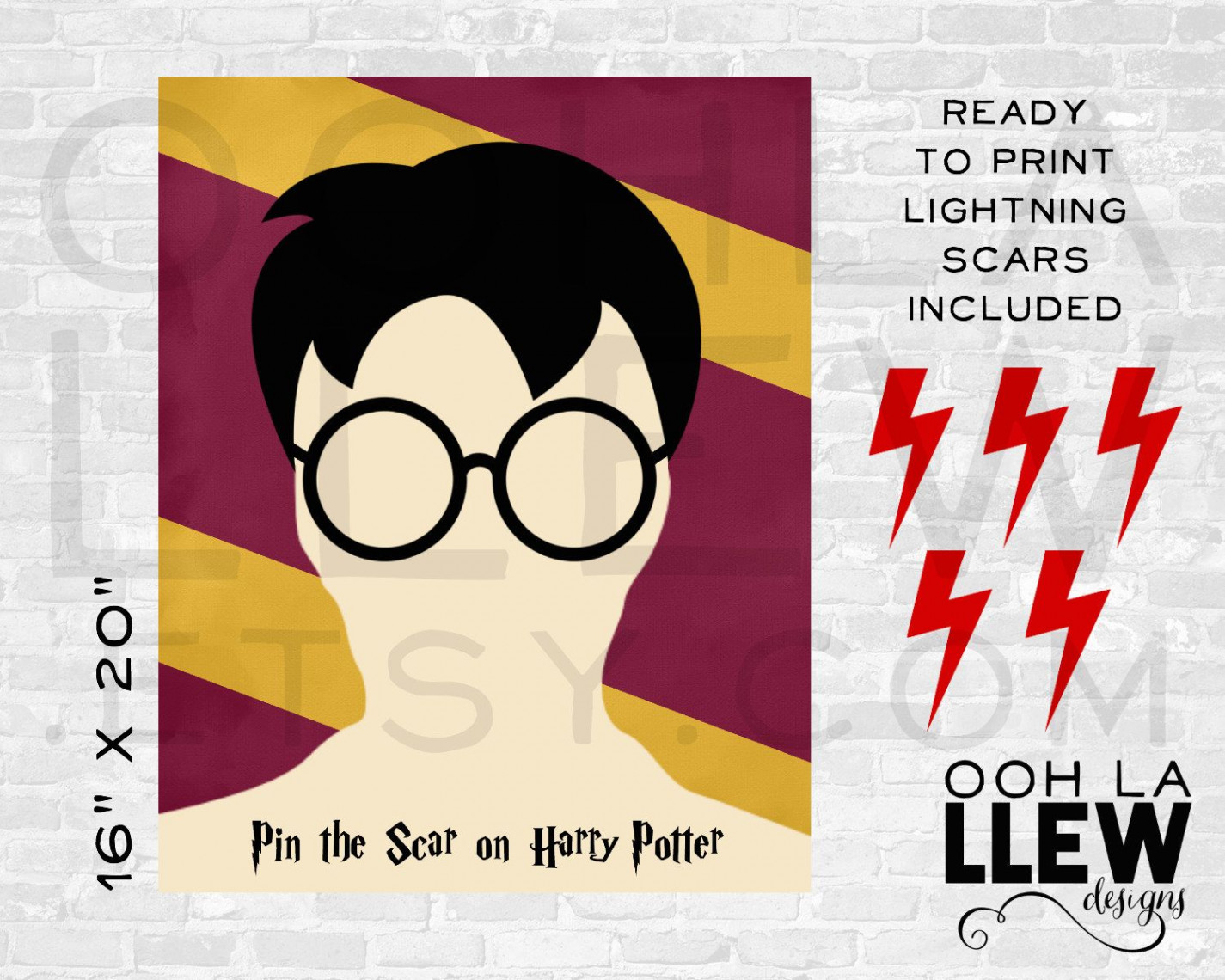 Pin the Scar on Harry Potter, Harry Potter Birthday, Harry Potter