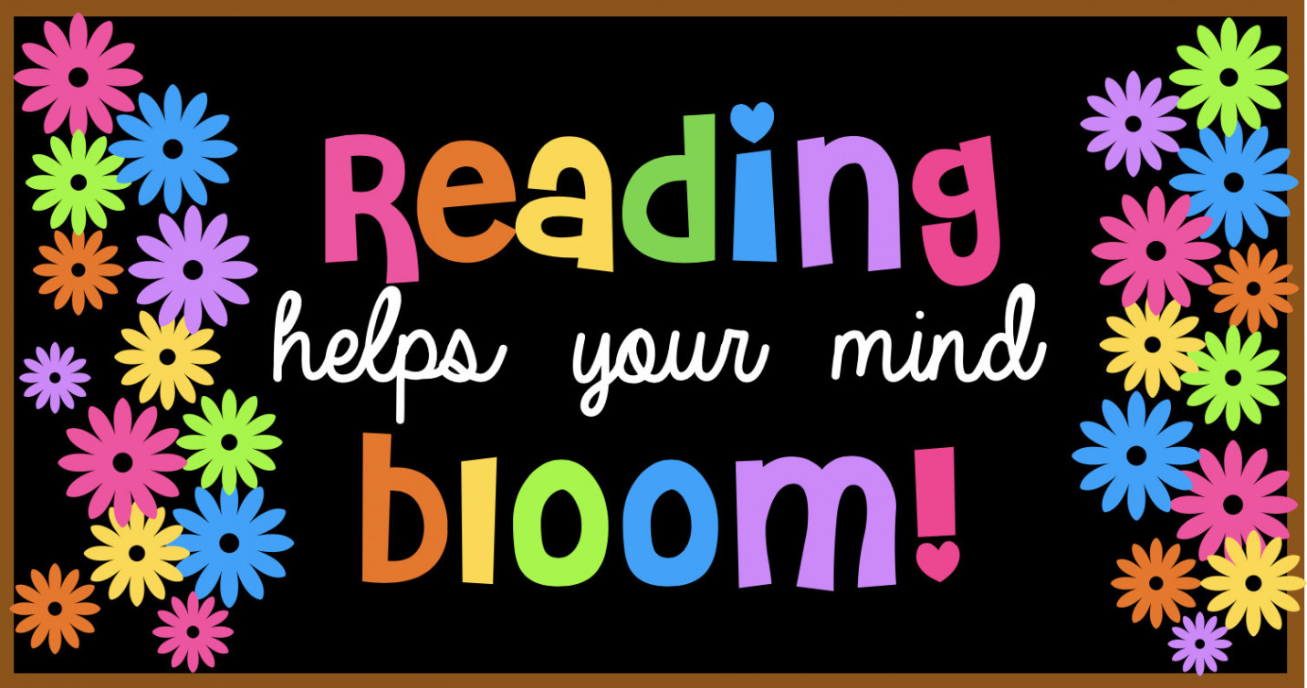 Printable Bulletin Board, Digital File, Reading Helps Your Mind