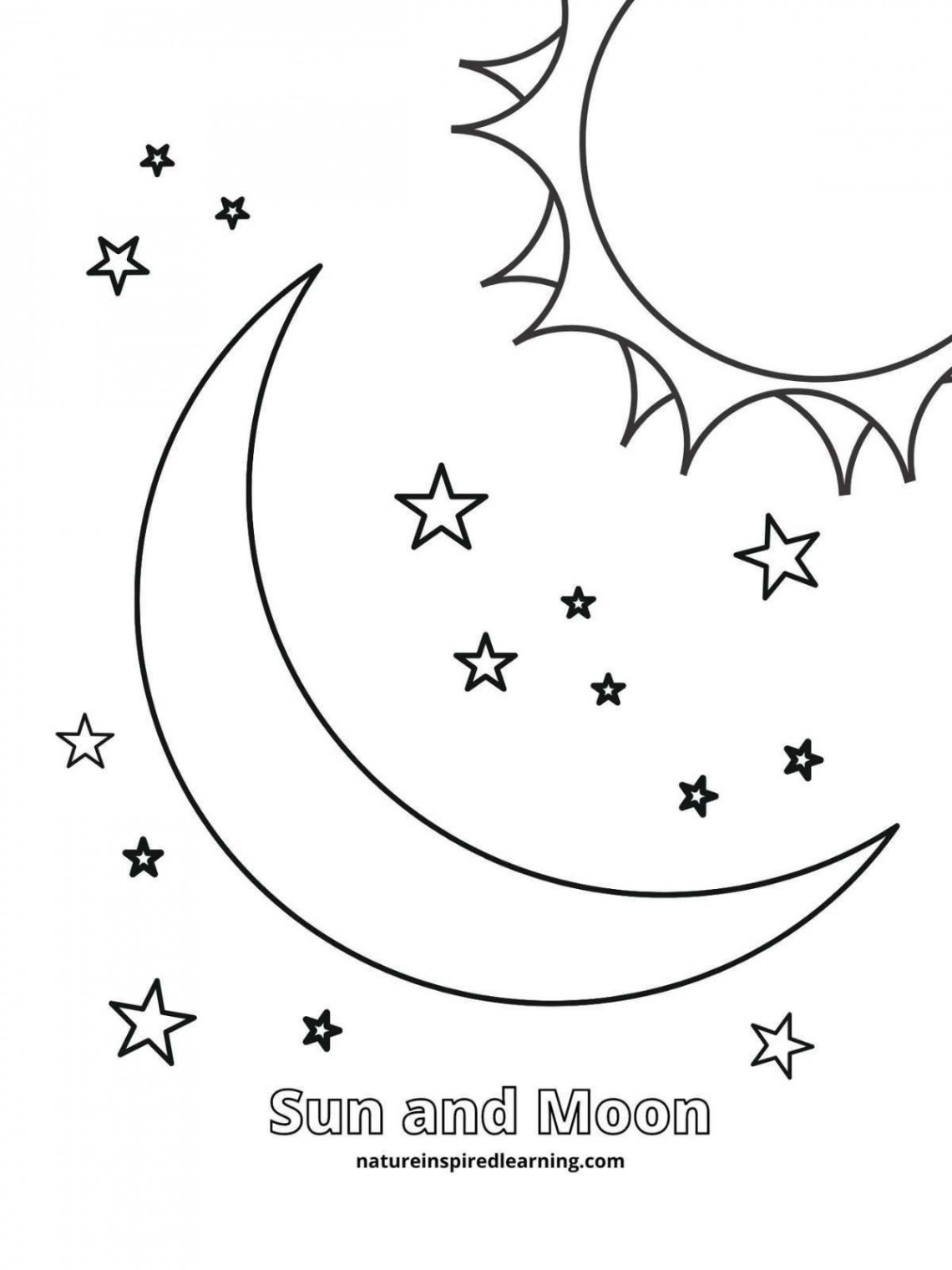 Printable Moon Coloring Sheets  Moon coloring pages, Moon