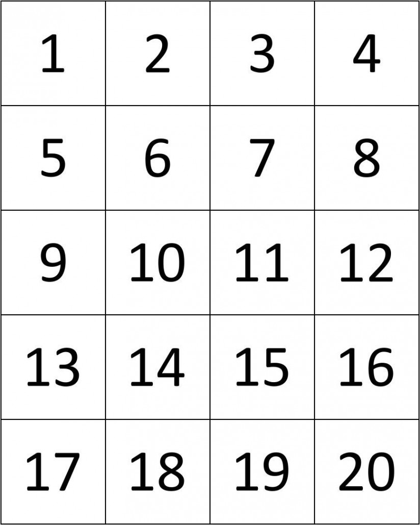 Printable+Number+Cards+-  Printable numbers, Printable flash