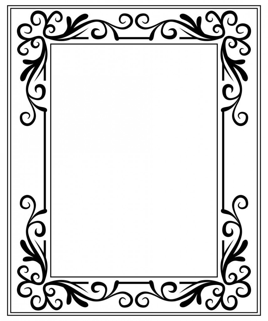 Printable Picture Frame Coloring Pages  Paper picture frames