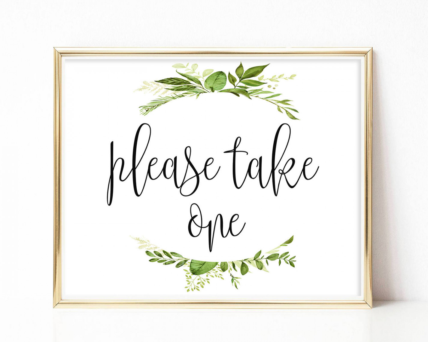 Printable Please Take One Sign Wedding Favor Sign Reception - Etsy