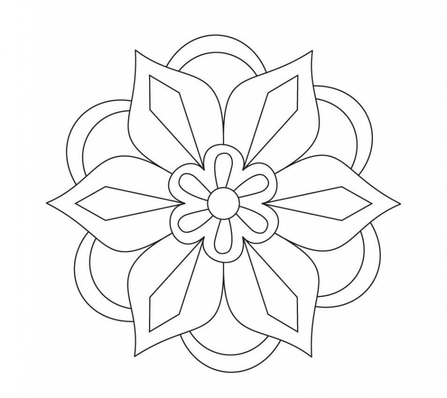 Printable Rangoli Coloring Pages  Rangoli patterns, Mandala