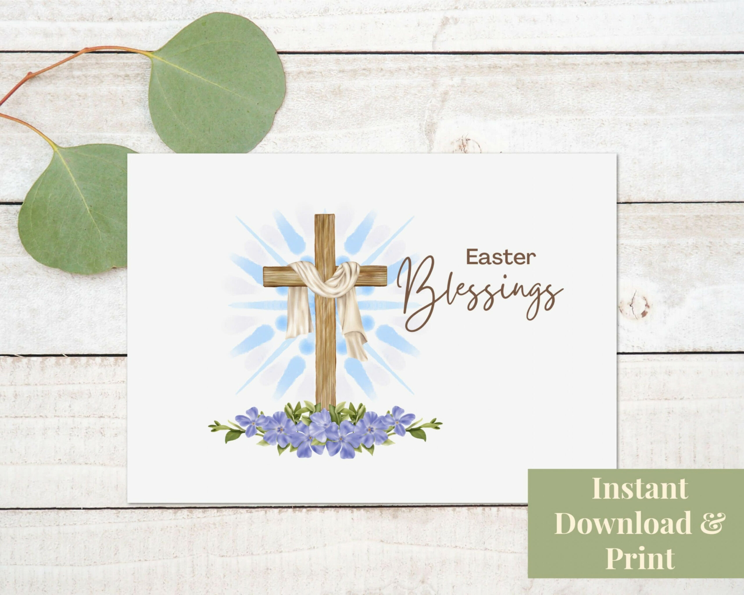 Printable Religious Easter Card Religious Easter Card - Etsy