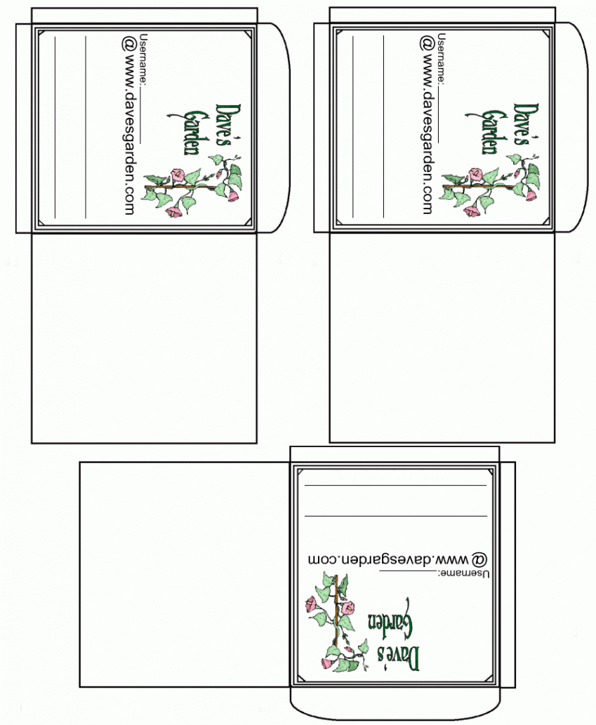 Printable seed packets  Seed packet template, Seed packets