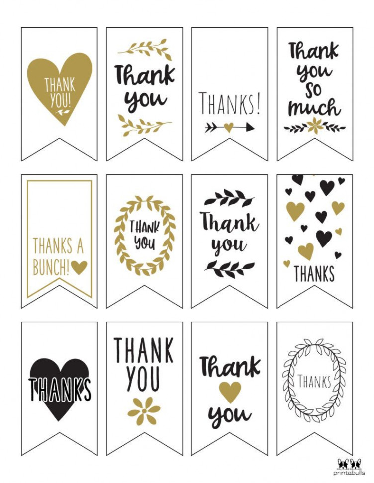 Printable Thank You Tags-Page   Printable thank you cards