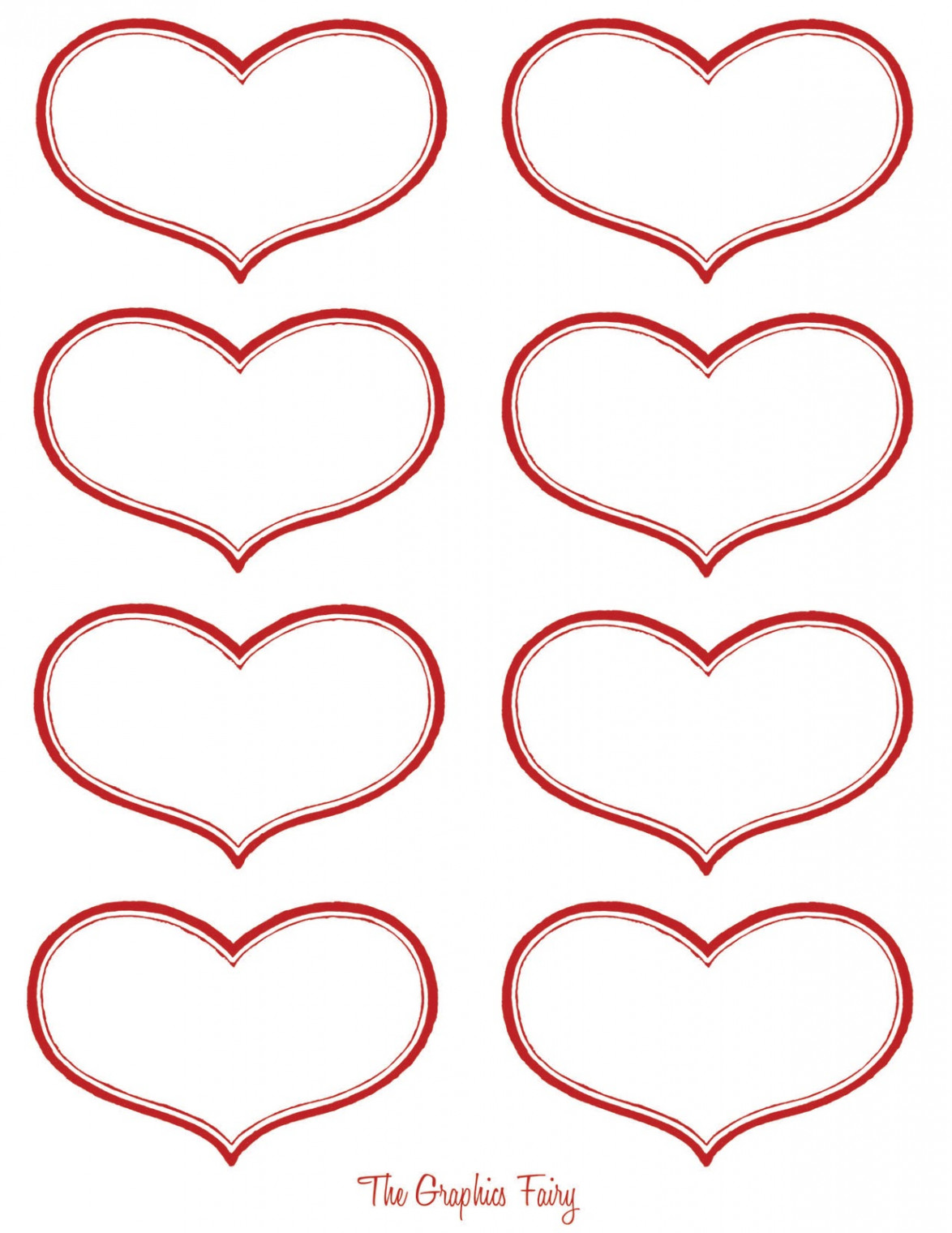 Printable Valentine Heart Images! - The Graphics Fairy