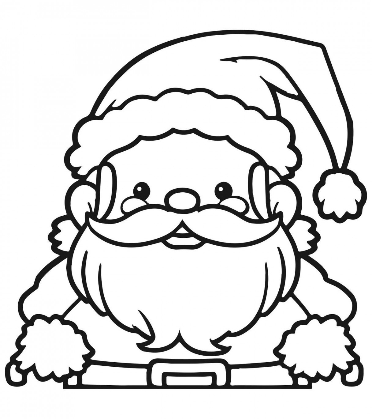 Santa Claus - Coloring Page by jeffdoute on DeviantArt