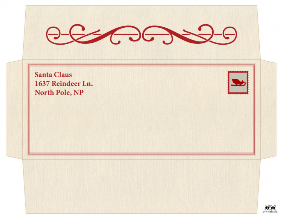 Santa Envelopes - Free Printables  Printabulls