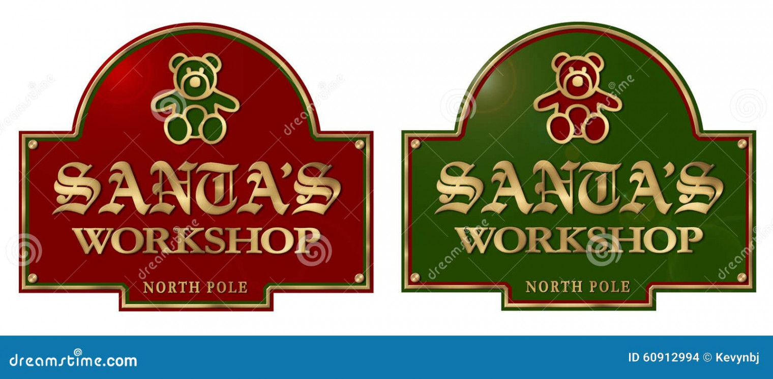 Santas Workshop Stock Illustrations –  Santas Workshop Stock