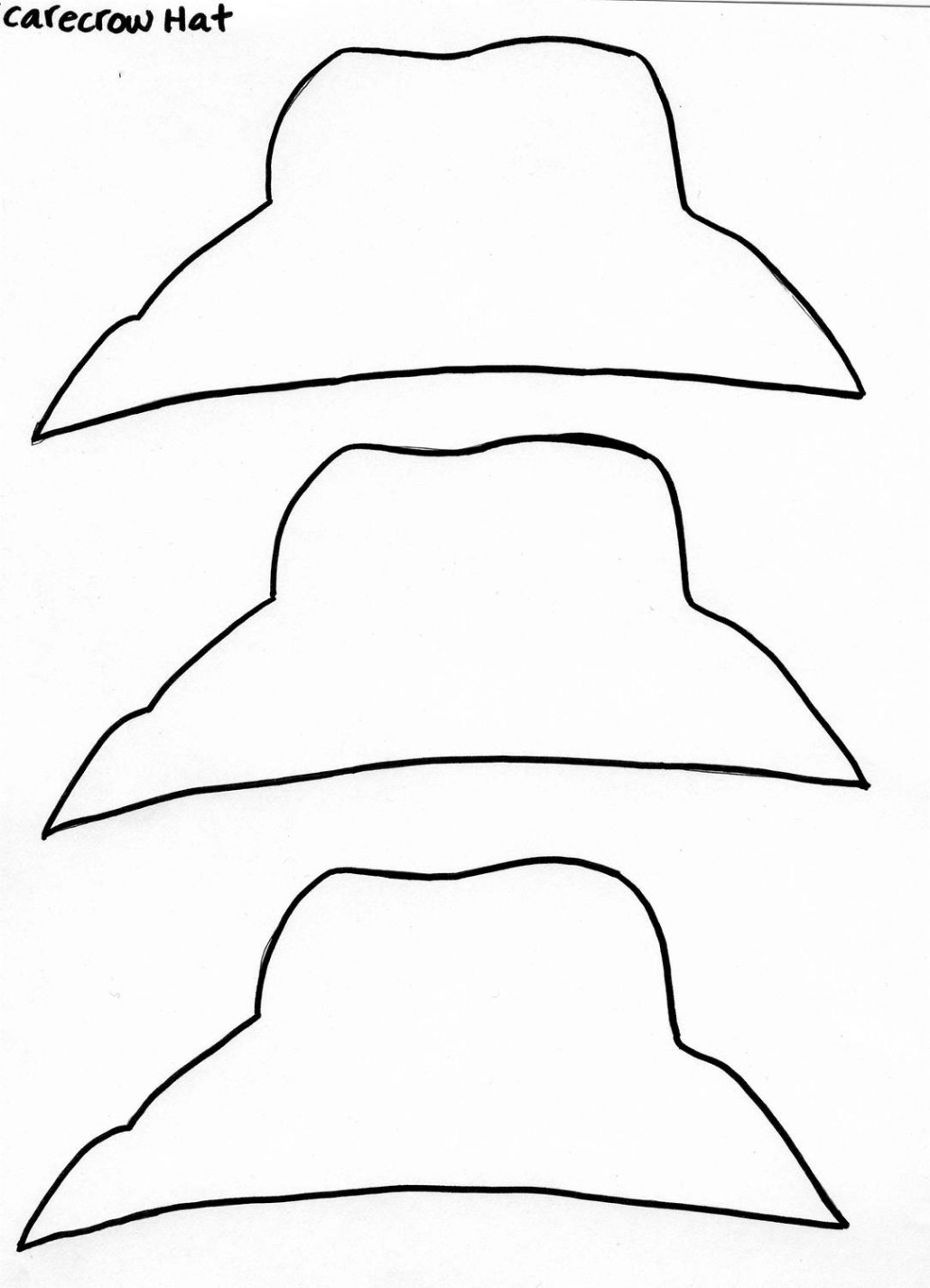 Scarecrow Hat Template Printable Free - Printable Templates Free