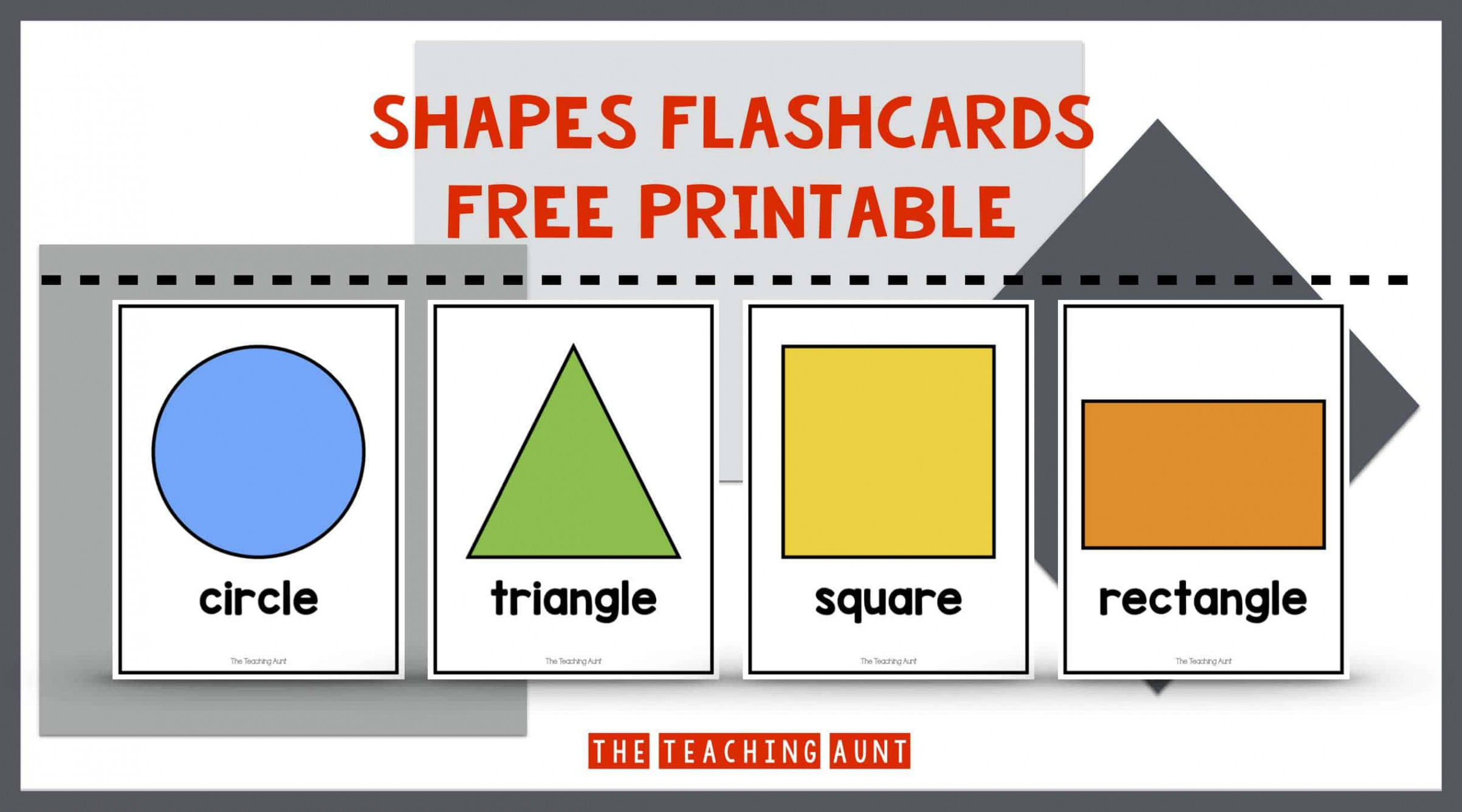 Shapes Flashcards Free Printable - The Teaching Aunt