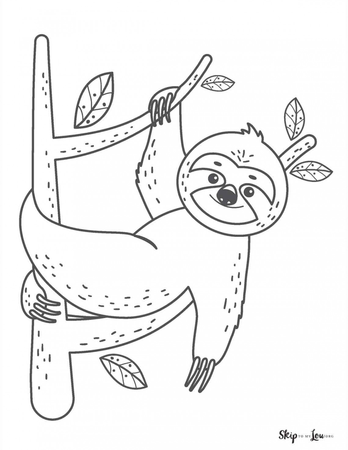 Sloth Coloring Pages  Skip To My Lou