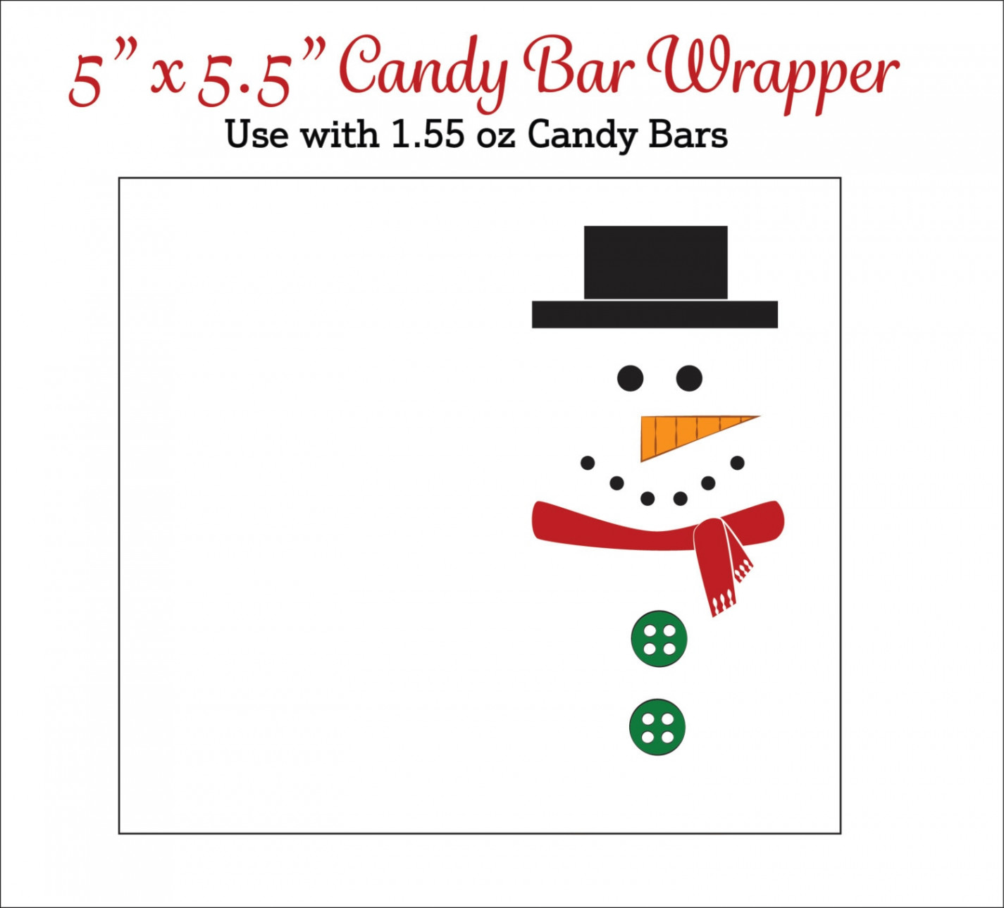 Snowman Candy Bar Wrappers Printable Snowmen Candy