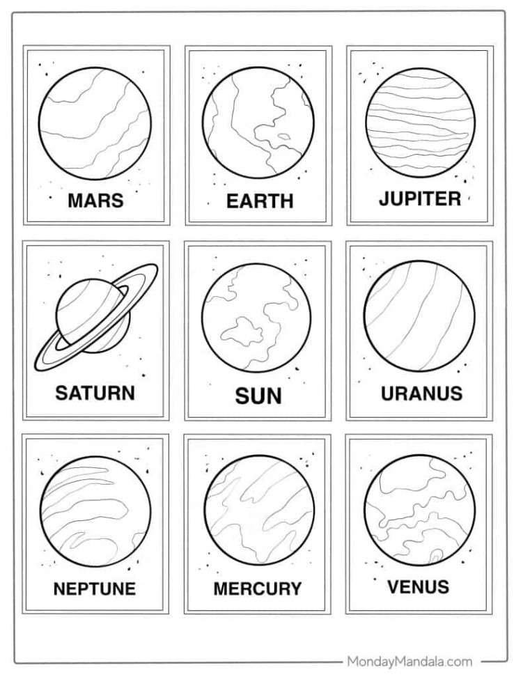 Solar System Coloring Pages (Free PDF Printables)