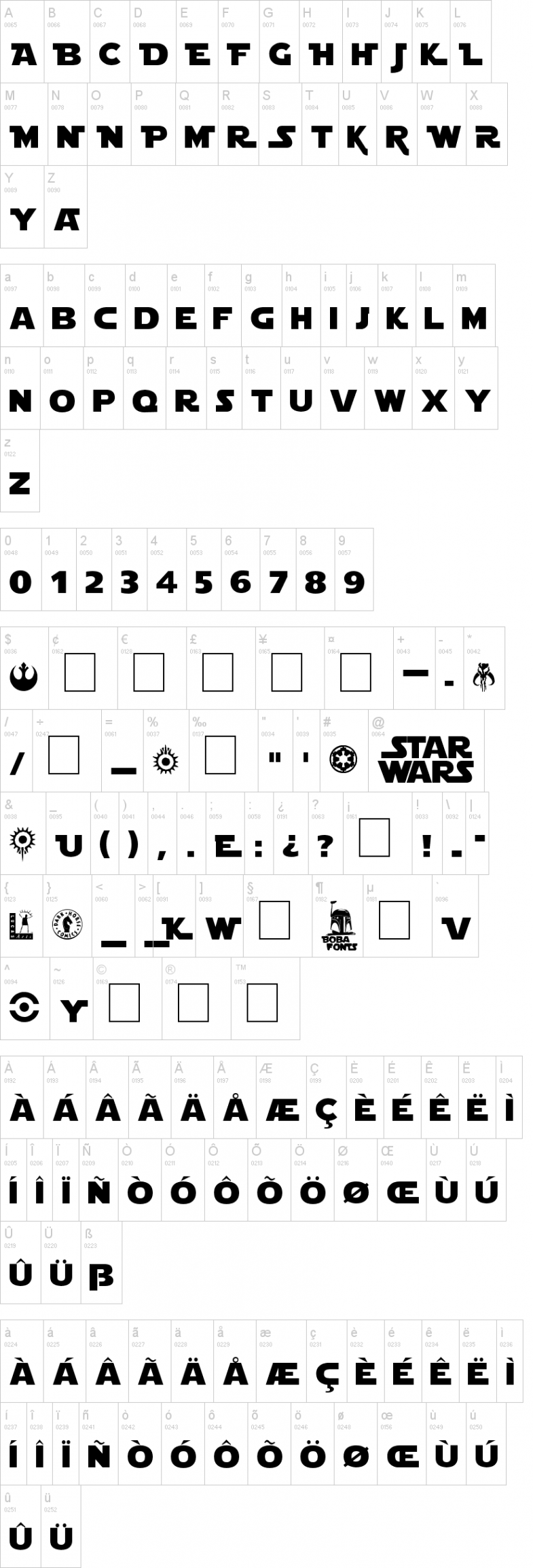 Star Jedi Font  dafont