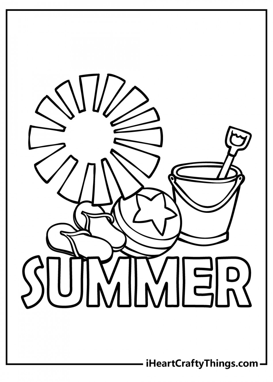 Summer Coloring Pages (% Free Printables)