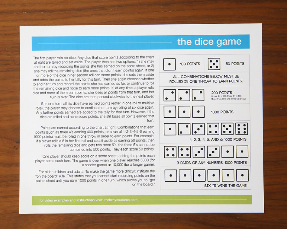 The Dice Game  fun & easy game for kids and adults - It