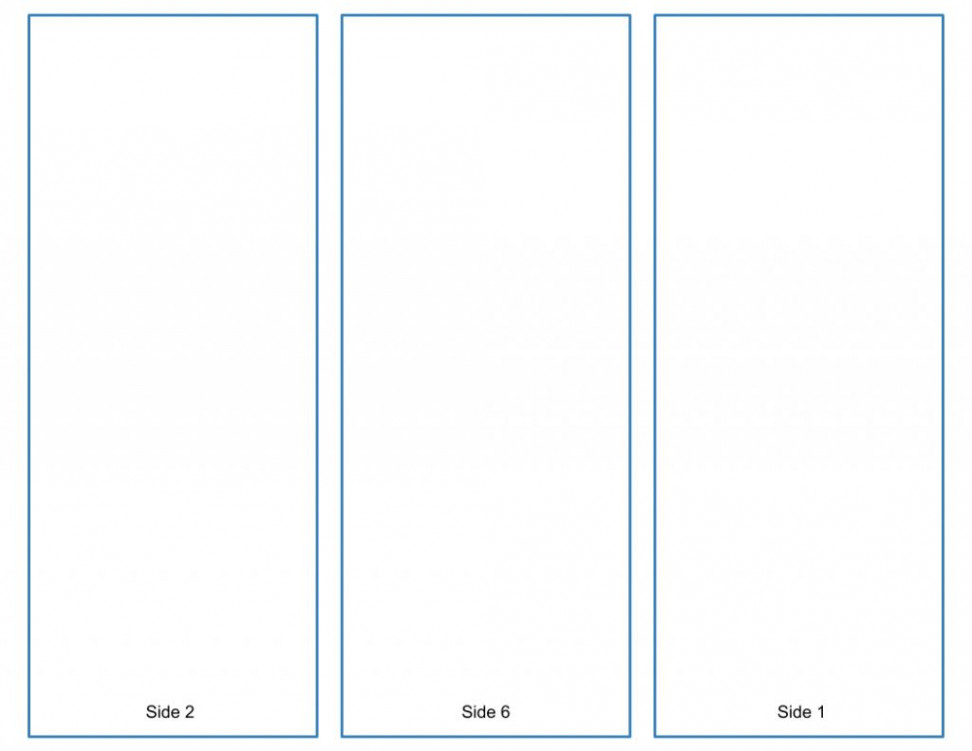 The stunning Blank Tri Fold Brochure Template – Google Slides Free