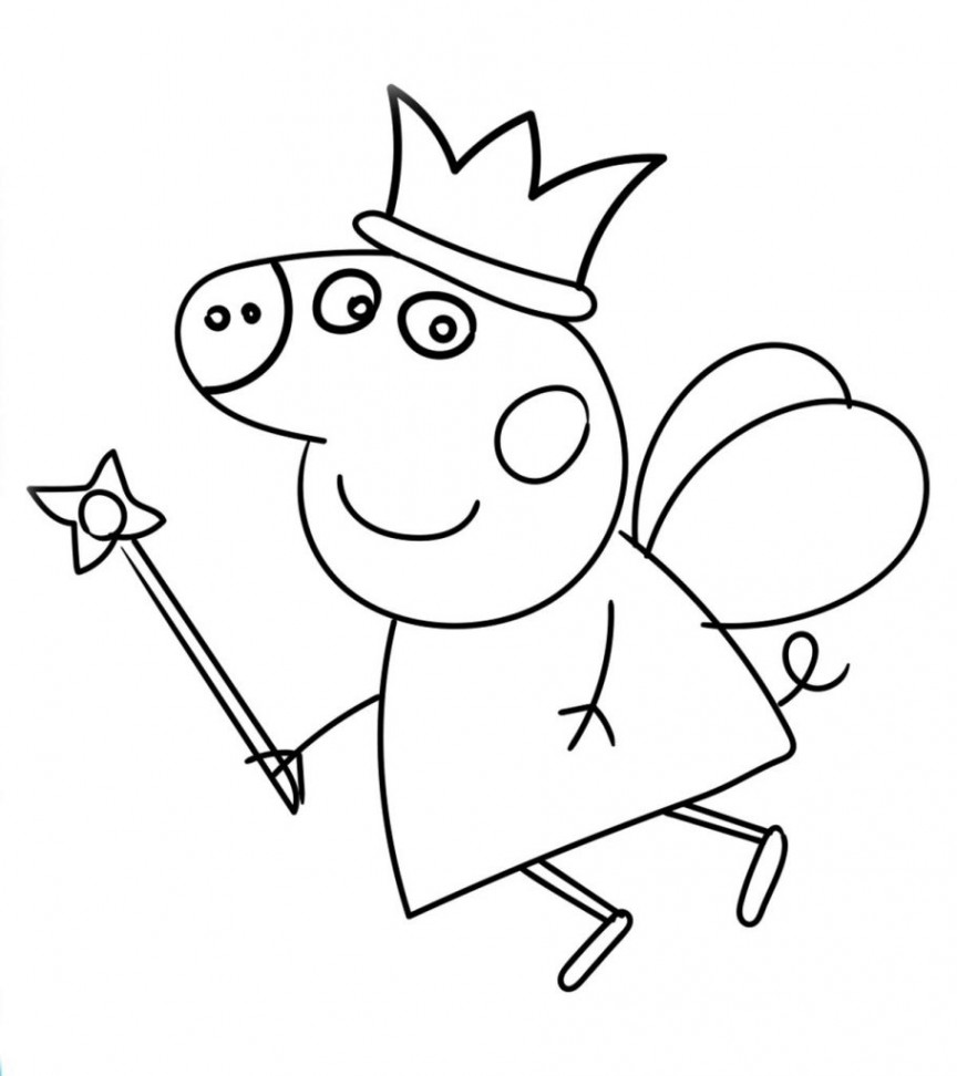 Top  Free Printable Peppa Pig Coloring Pages Online