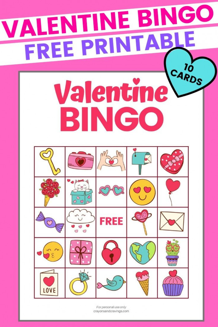 Valentine Bingo - FREE Printable Valentine