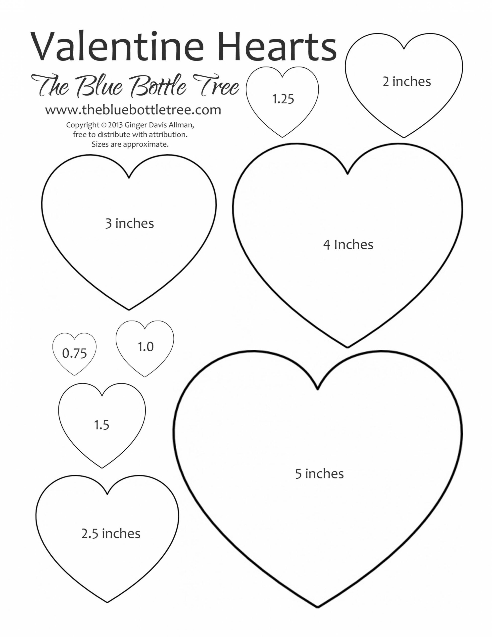 Valentine Heart Printable ClipArt - The Blue Bottle Tree