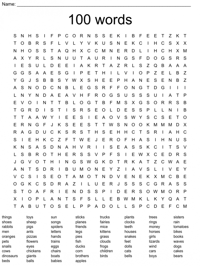 words Word Search - WordMint