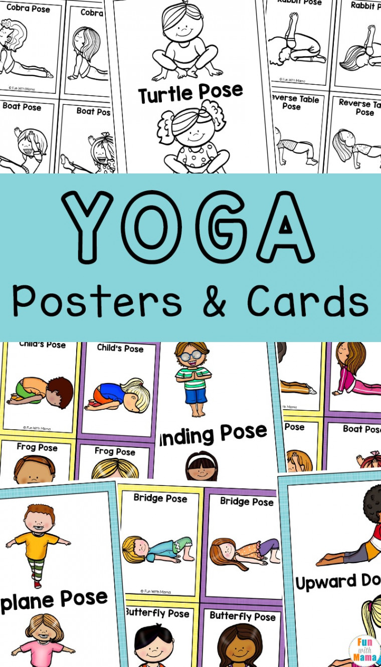 Yoga Cards for Kids - Great for Brain Breaks - Fun with Mama